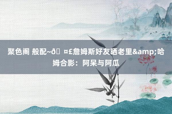 聚色阁 般配~🤣詹姆斯好友晒老里&哈姆合影：阿呆与阿瓜